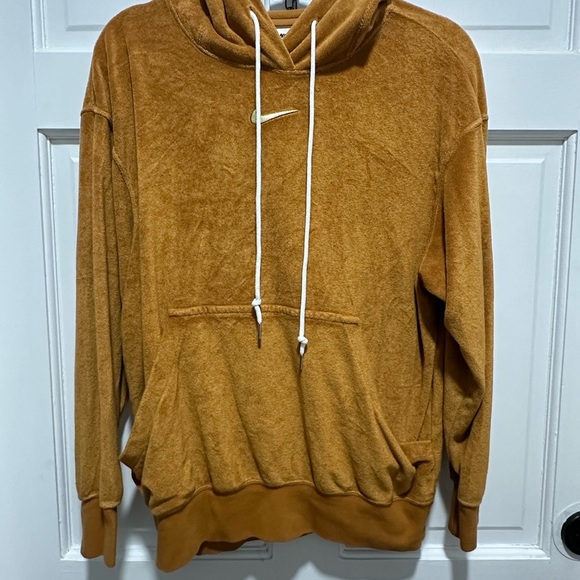 Nike Sportswear Women's Oversized Terry Pullover Hoodie Size XS Center Swoosh - Picture 2 of 4